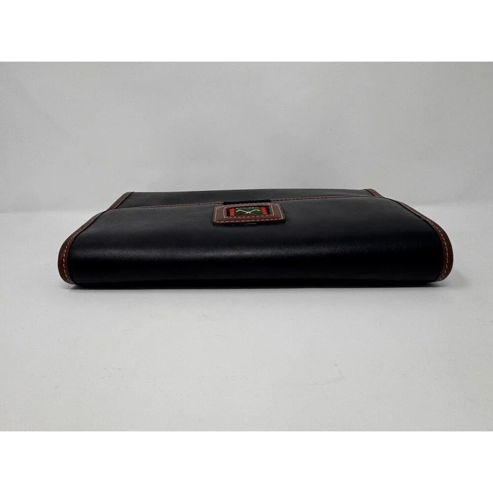 Vintage Maronie Italy Leather Clutch Bag Style 7813 (1970s) 10”x7.5”
